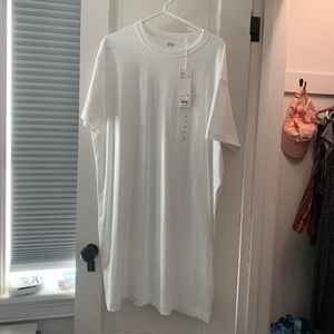 Uniqlo white Jersey dress L